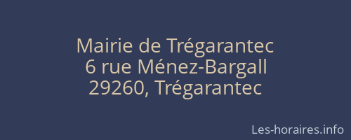 Mairie de Trégarantec
