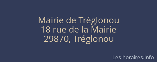 Mairie de Tréglonou