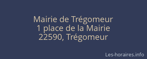 Mairie de Trégomeur