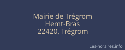 Mairie de Trégrom