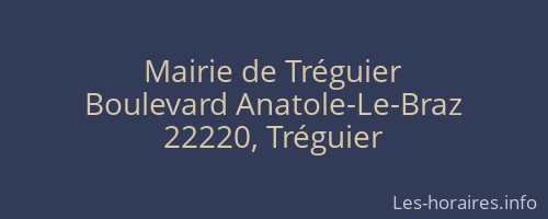 Mairie de Tréguier