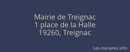 Mairie de Treignac