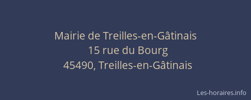 Mairie de Treilles-en-Gâtinais