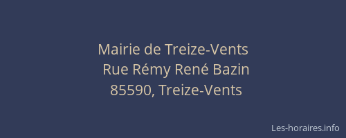 Mairie de Treize-Vents