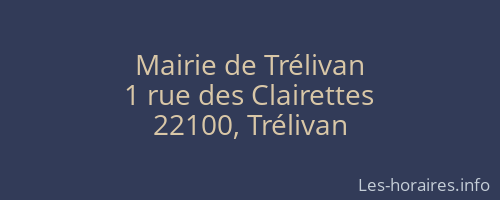 Mairie de Trélivan