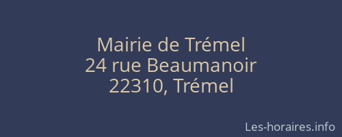 Mairie de Trémel