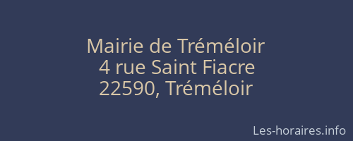 Mairie de Tréméloir