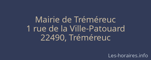Mairie de Tréméreuc