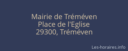 Mairie de Tréméven