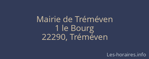 Mairie de Tréméven