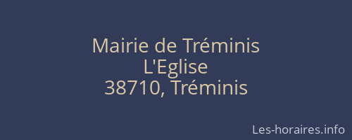 Mairie de Tréminis