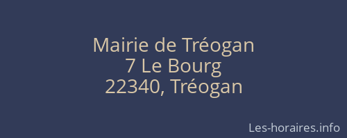 Mairie de Tréogan