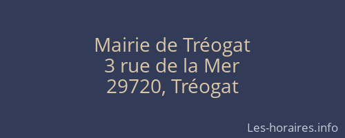 Mairie de Tréogat