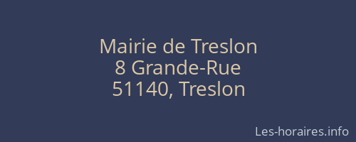 Mairie de Treslon