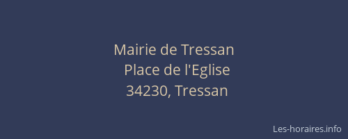 Mairie de Tressan