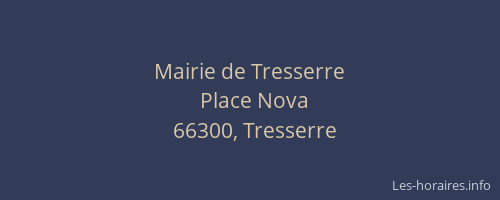 Mairie de Tresserre