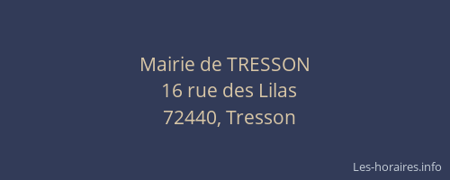 Mairie de TRESSON