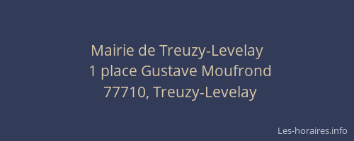 Mairie de Treuzy-Levelay
