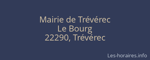 Mairie de Trévérec