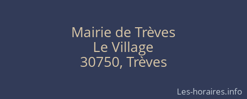 Mairie de Trèves