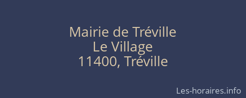 Mairie de Tréville