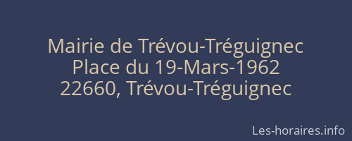 Mairie de Trévou-Tréguignec