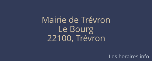 Mairie de Trévron