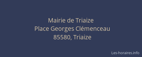 Mairie de Triaize
