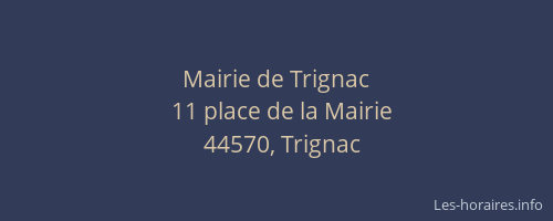 Mairie de Trignac