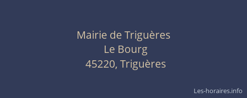 Mairie de Trigu&egrave;res