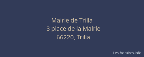 Mairie de Trilla