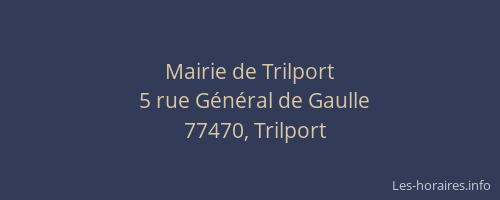 Mairie de Trilport