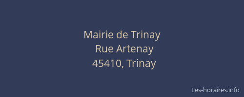 Mairie de Trinay