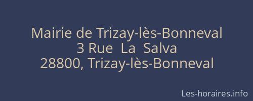 Mairie de Trizay-lès-Bonneval
