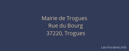 Mairie de Trogues