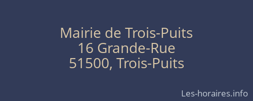 Mairie de Trois-Puits