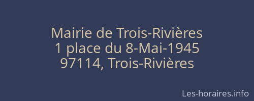 Mairie de Trois-Rivières