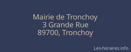 Mairie de Tronchoy