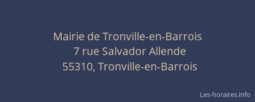 Mairie de Tronville-en-Barrois