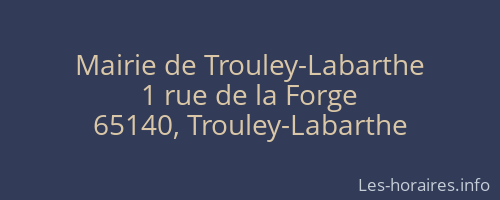 Mairie de Trouley-Labarthe