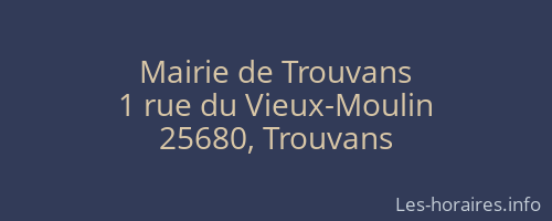 Mairie de Trouvans