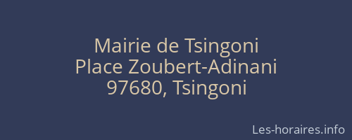 Mairie de Tsingoni