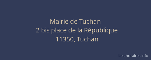 Mairie de Tuchan