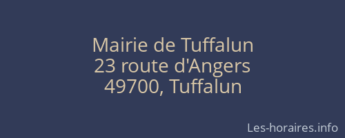 Mairie de Tuffalun