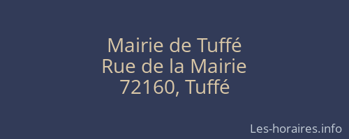Mairie de Tuffé