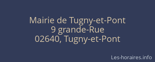 Mairie de Tugny-et-Pont