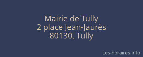 Mairie de Tully
