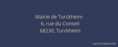 Mairie de Turckheim