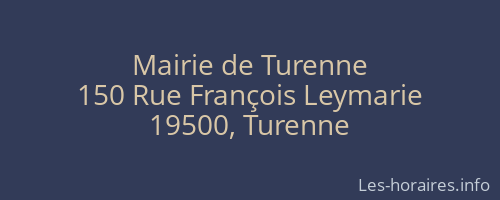 Mairie de Turenne