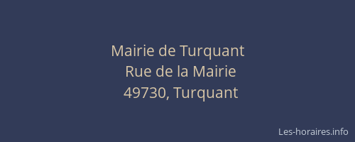 Mairie de Turquant